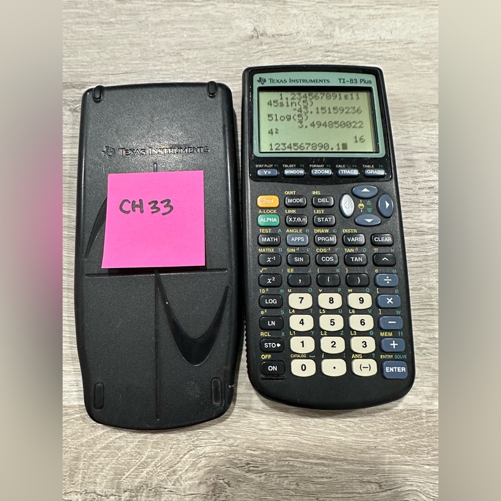 CH33 Texas Instruments TI-83 Plus Graphing Calculator
